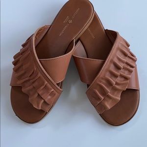 Mercanti Fiorentini Ribbon Slide Sandals